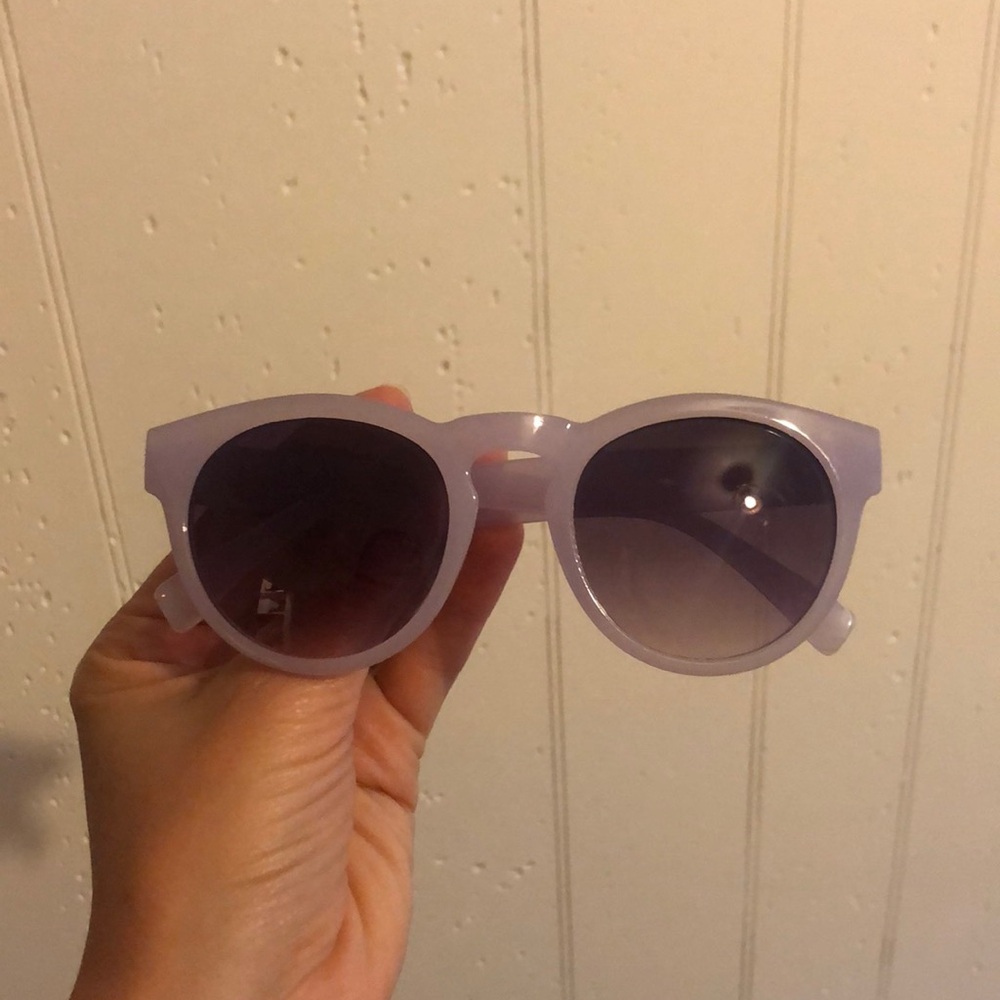 Lavender round sunglasses. Good condition.